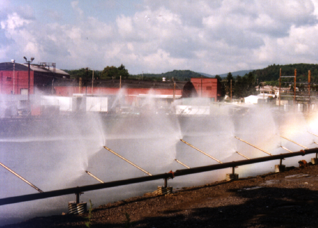 Detail of Evaporative Disposal Nozzles in BETE Spray Technology