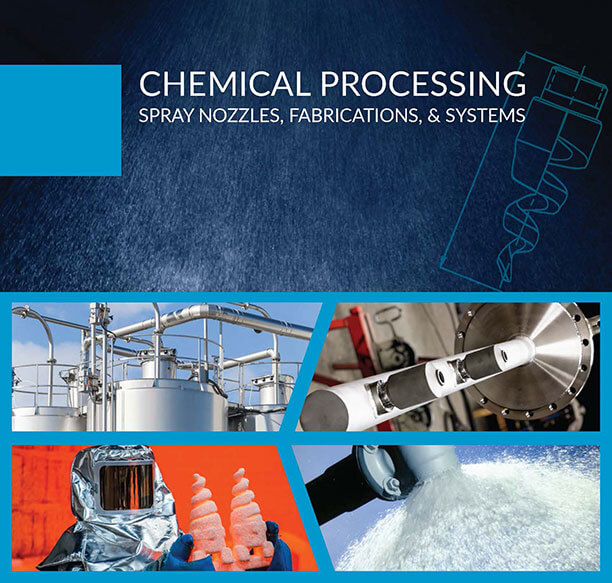 化学Processing Spray Nozzles, Fabrications, and Systems