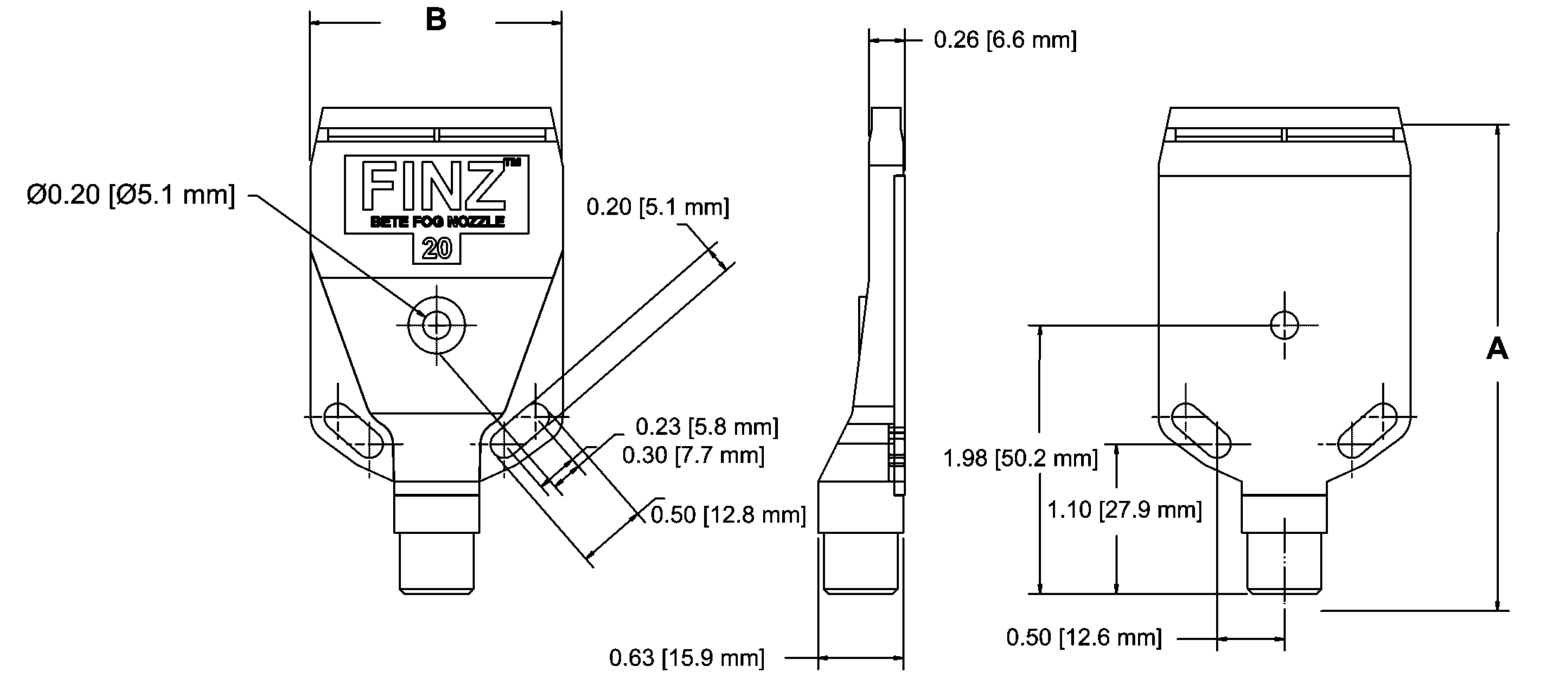 Detail of the BETE FINZ Dimensions.