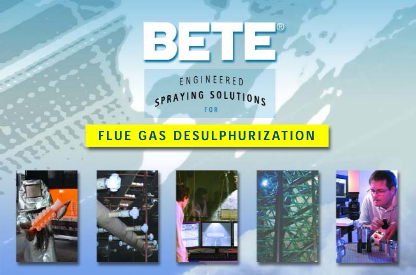 The cover of the flue gas desulphurization brochure.